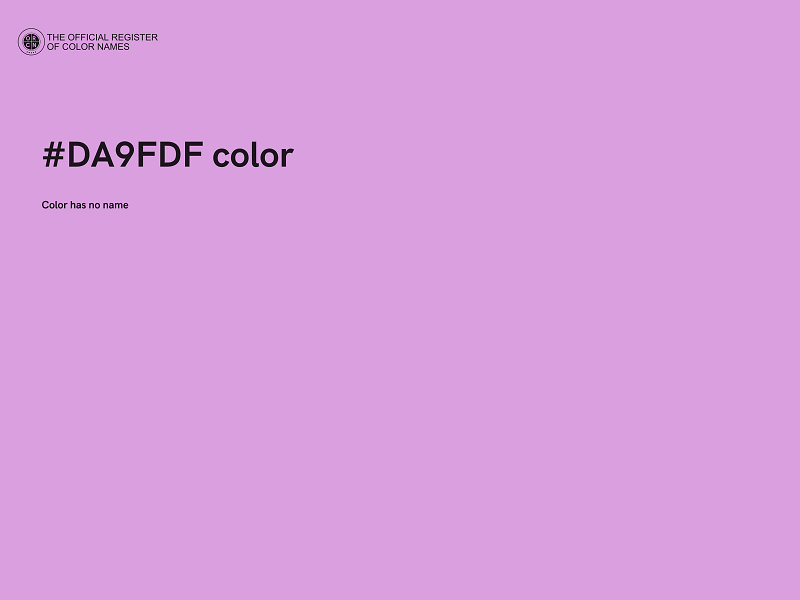 #DA9FDF color image