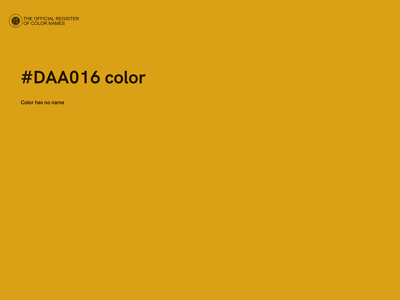 #DAA016 color image