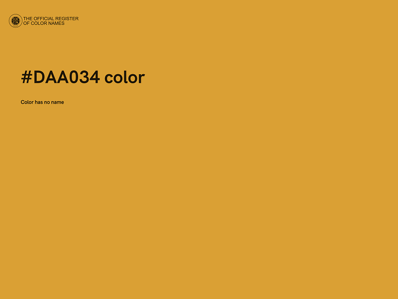 #DAA034 color image