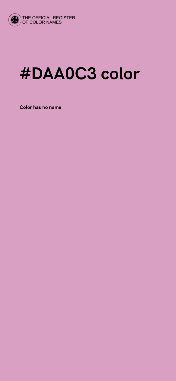 #DAA0C3 color image