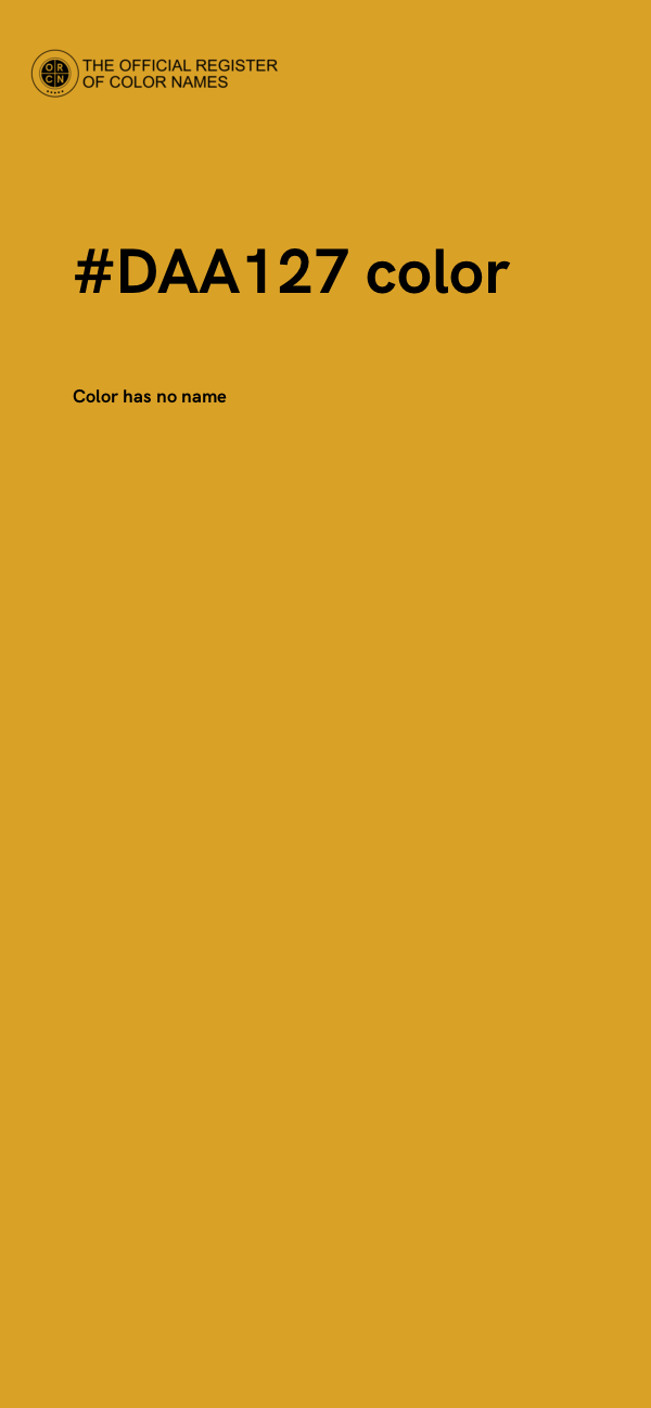 #DAA127 color image