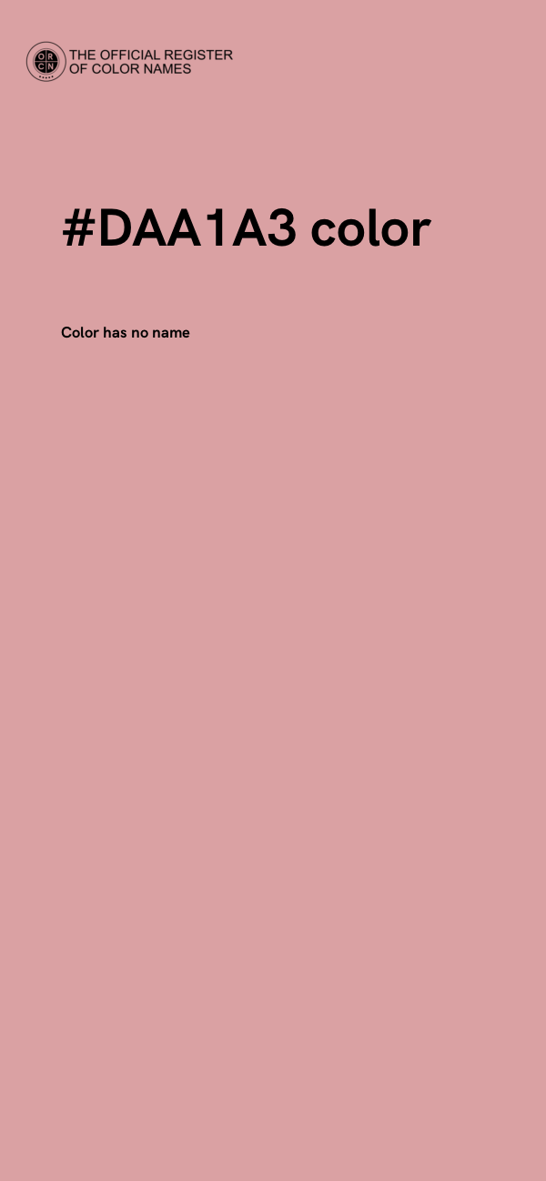 #DAA1A3 color image
