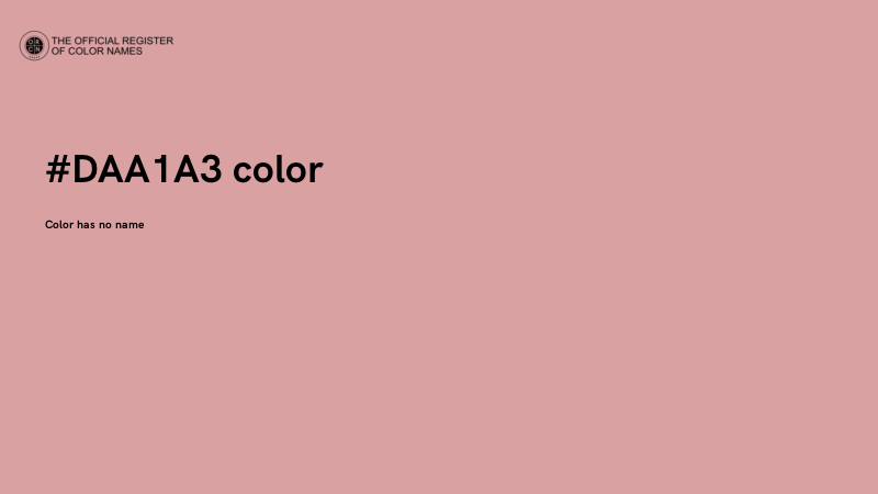 #DAA1A3 color image