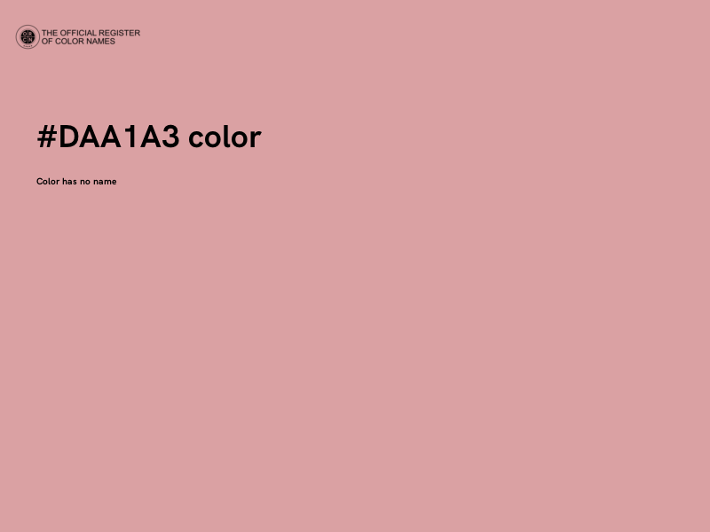 #DAA1A3 color image