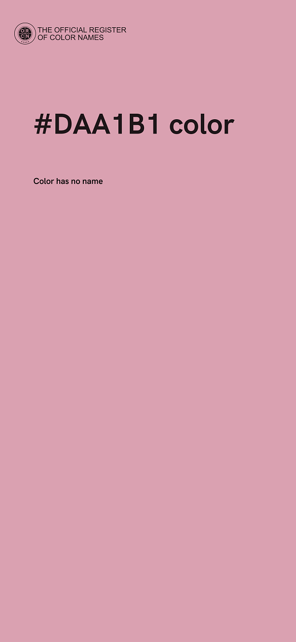 #DAA1B1 color image