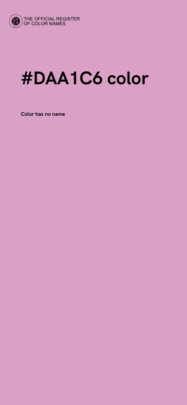 #DAA1C6 color image
