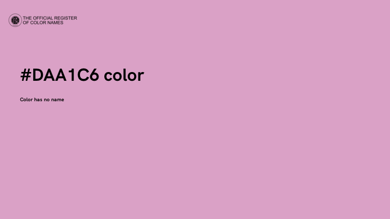 #DAA1C6 color image