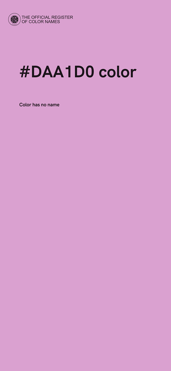 #DAA1D0 color image