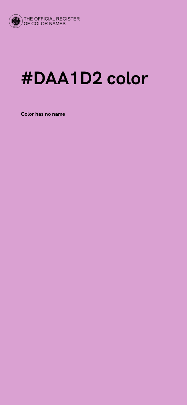 #DAA1D2 color image