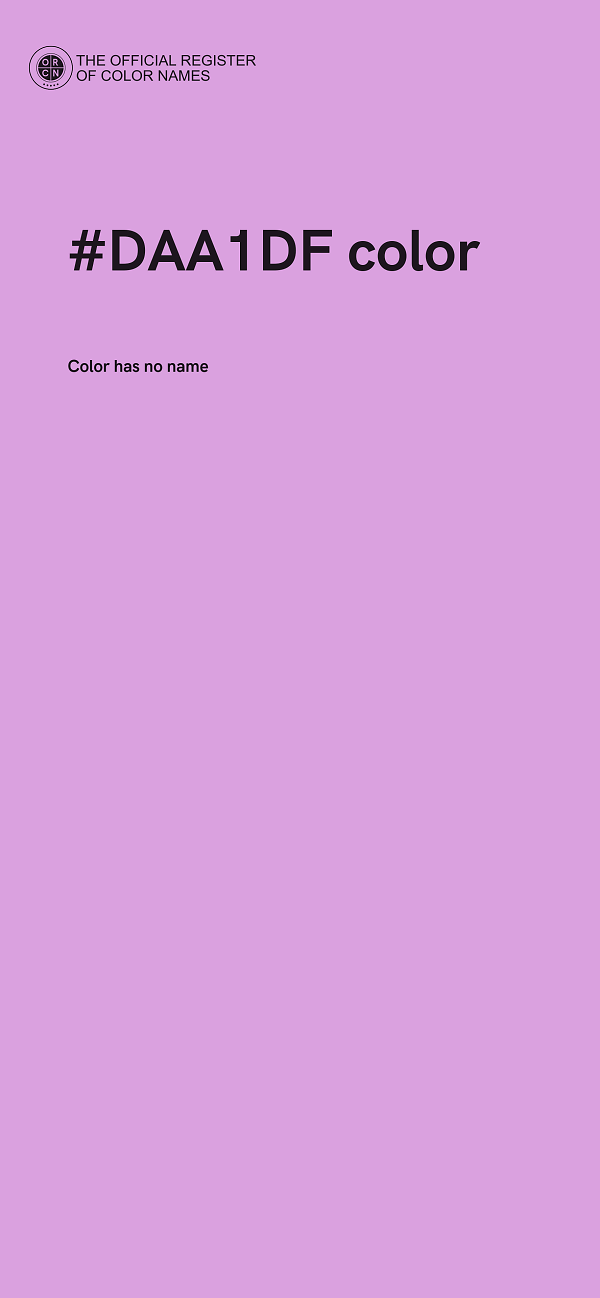 #DAA1DF color image