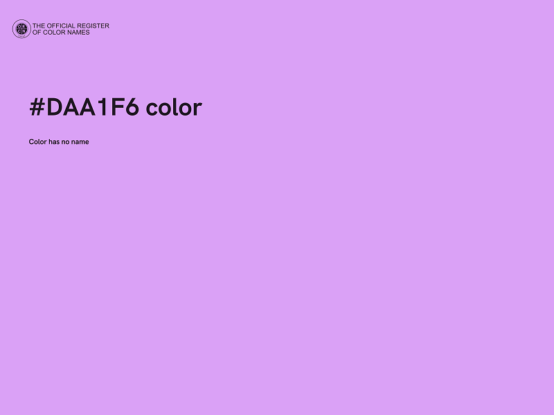 #DAA1F6 color image