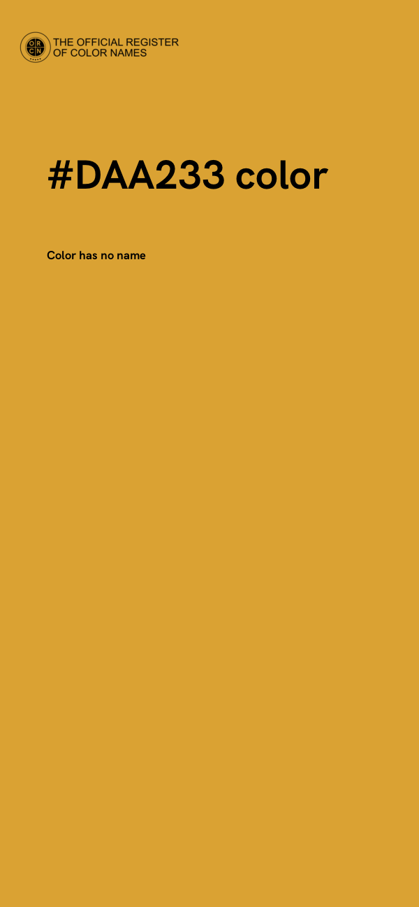 #DAA233 color image