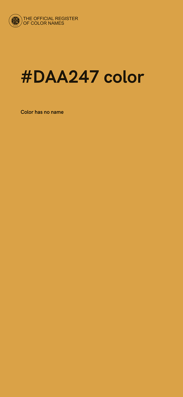 #DAA247 color image