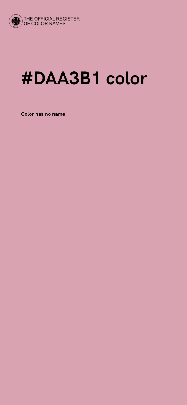 #DAA3B1 color image