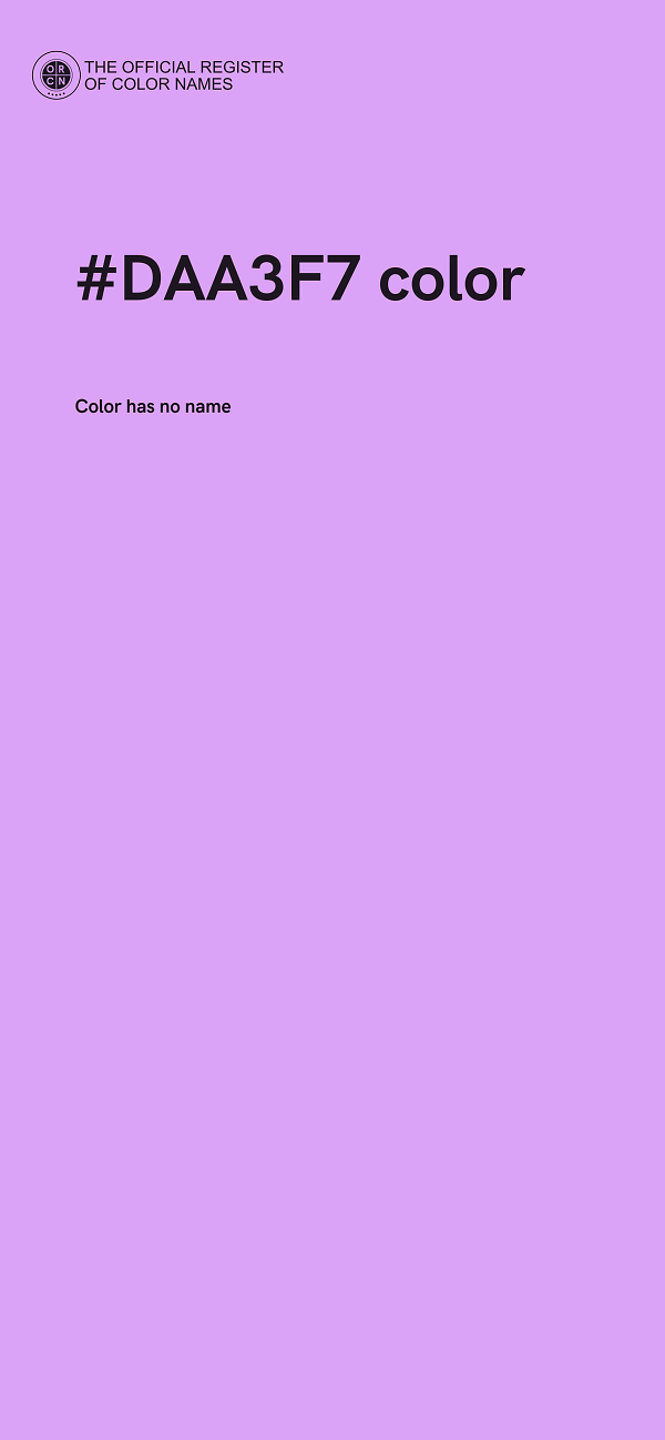 #DAA3F7 color image