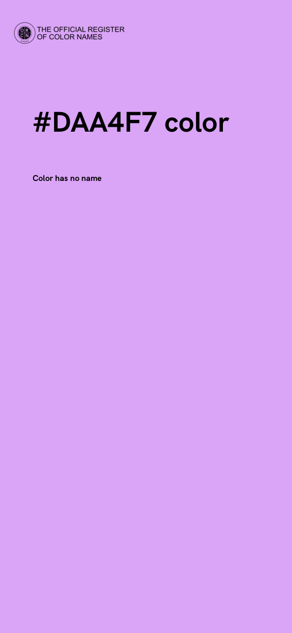 #DAA4F7 color image