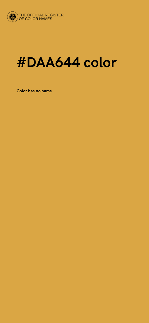 #DAA644 color image