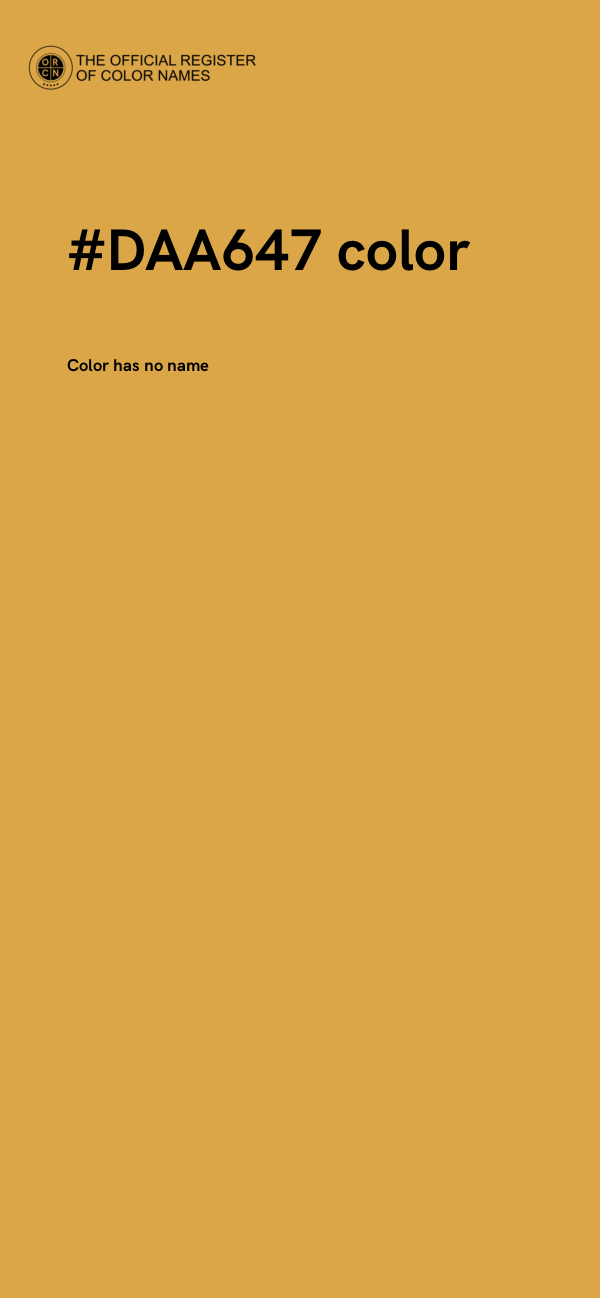 #DAA647 color image