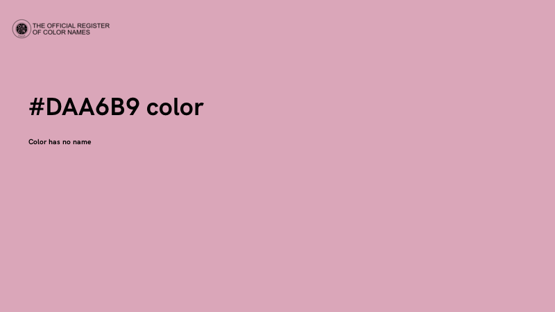 #DAA6B9 color image