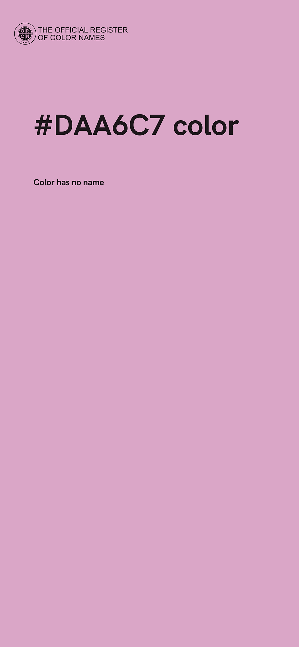#DAA6C7 color image