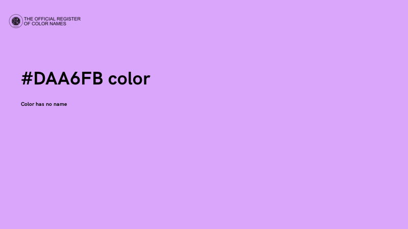 #DAA6FB color image