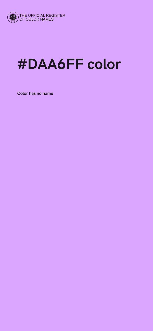 #DAA6FF color image