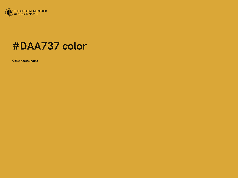 #DAA737 color image