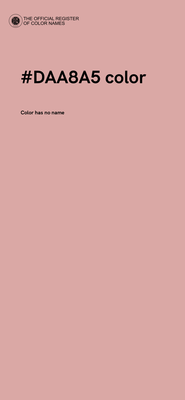 #DAA8A5 color image