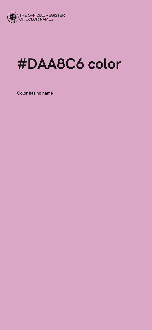 #DAA8C6 color image