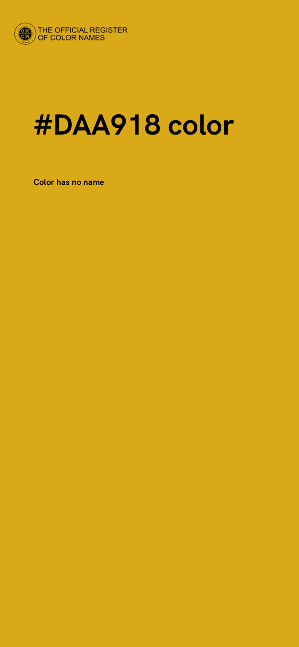 #DAA918 color image