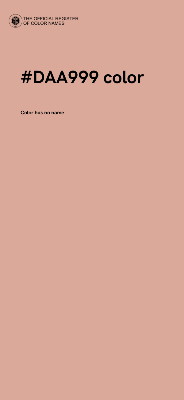 #DAA999 color image
