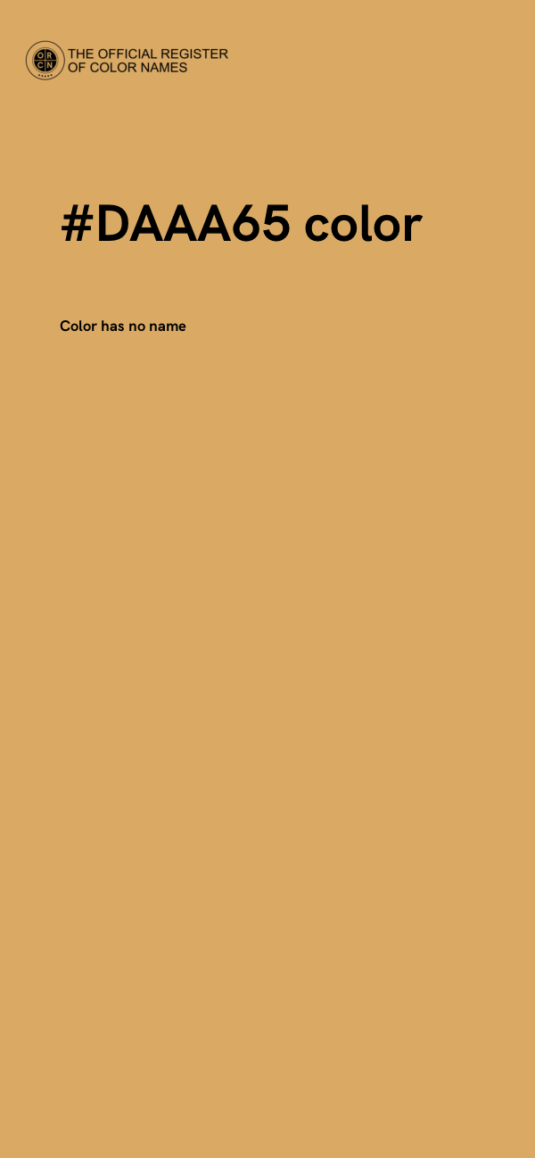 #DAAA65 color image