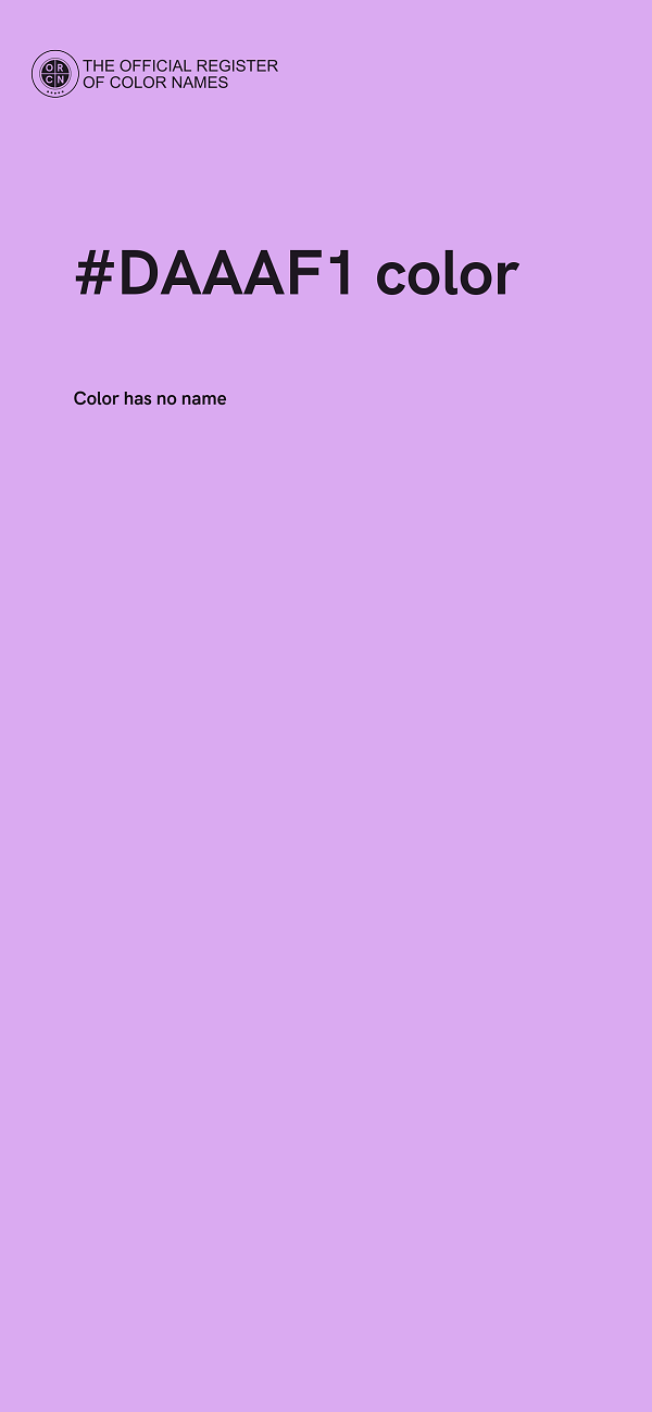 #DAAAF1 color image
