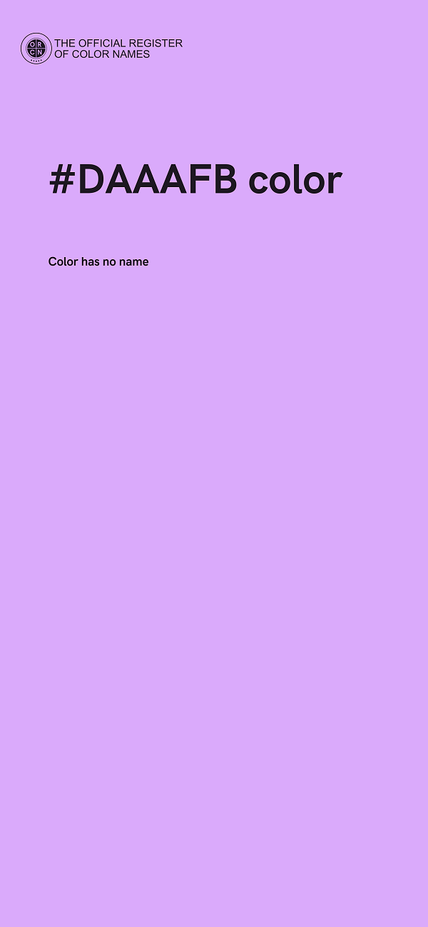 #DAAAFB color image