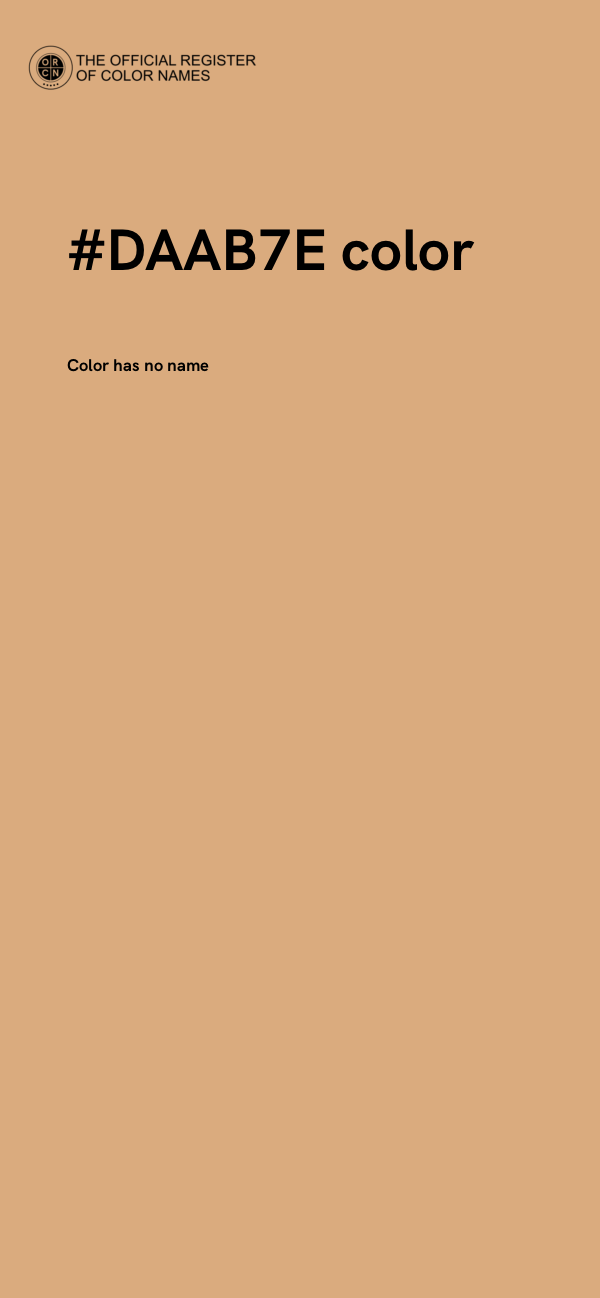 #DAAB7E color image