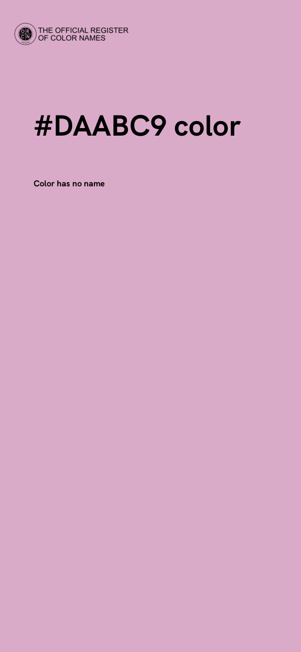 #DAABC9 color image