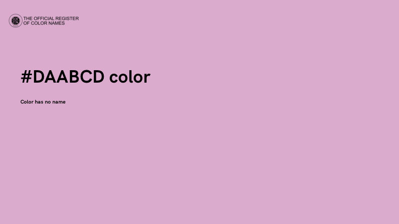 #DAABCD color image