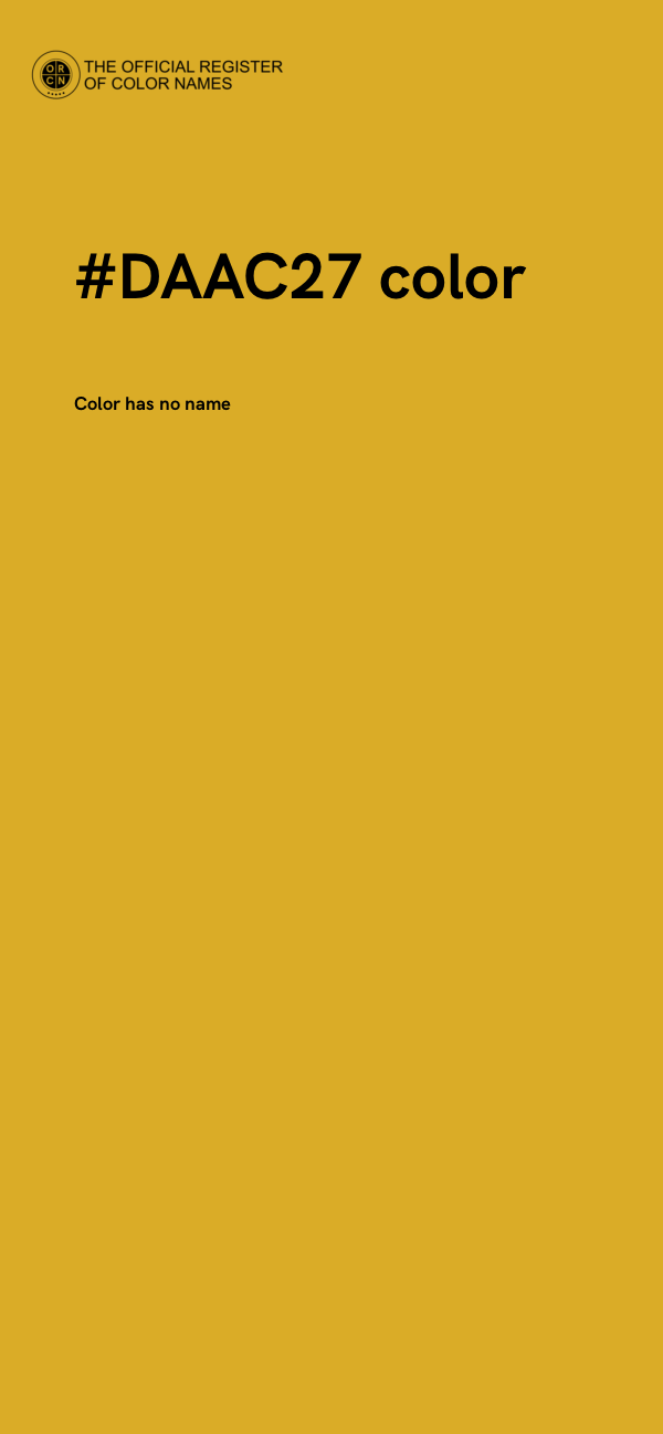 #DAAC27 color image