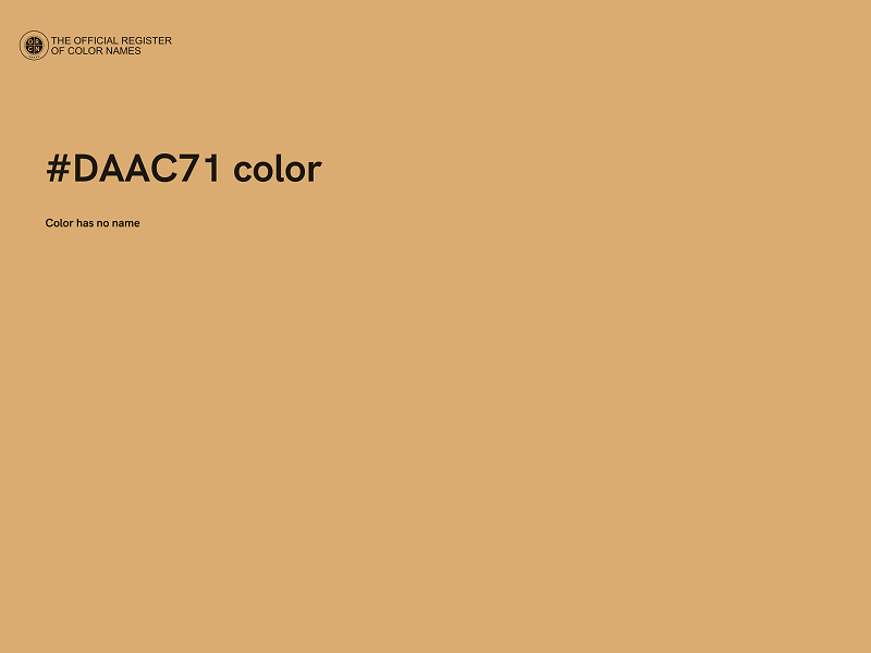 #DAAC71 color image