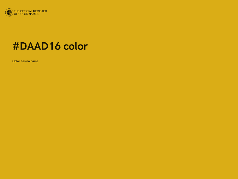 #DAAD16 color image