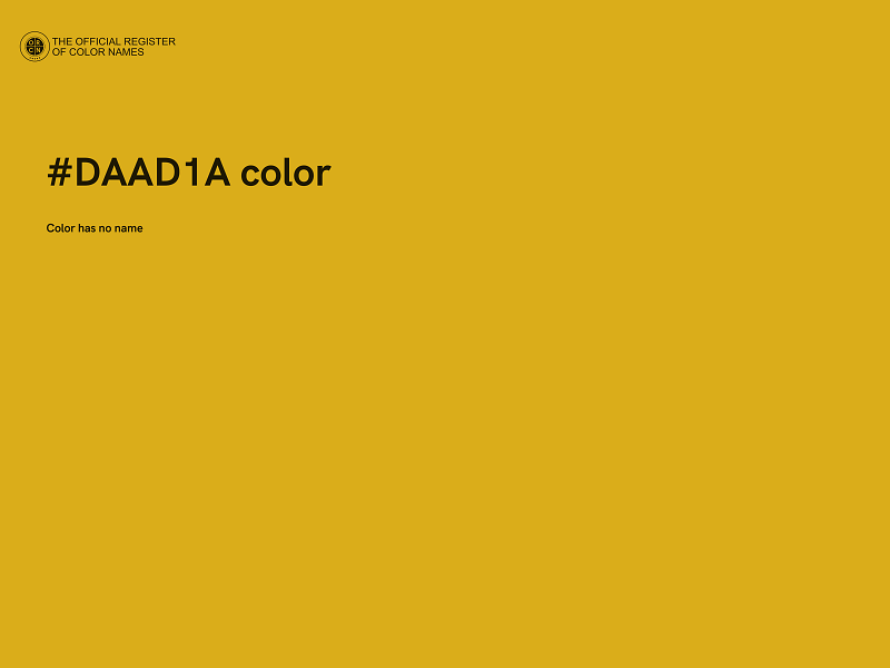 #DAAD1A color image