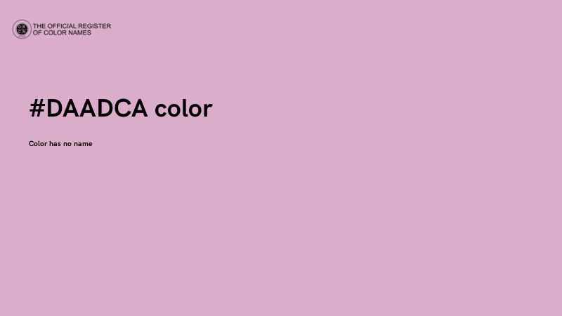 #DAADCA color image