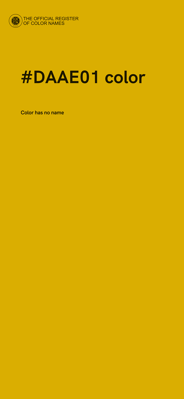 #DAAE01 color image