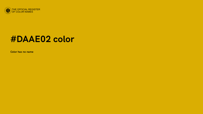 #DAAE02 color image