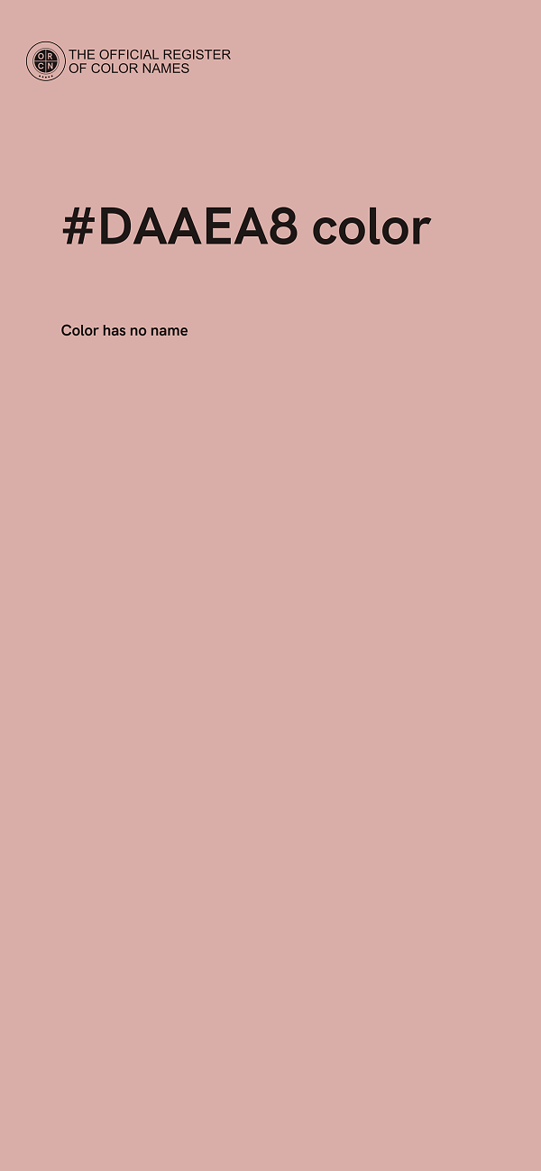 #DAAEA8 color image