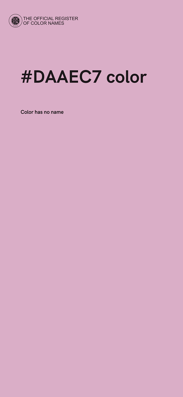 #DAAEC7 color image
