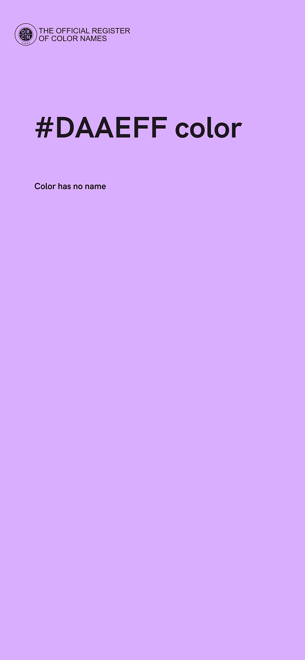 #DAAEFF color image