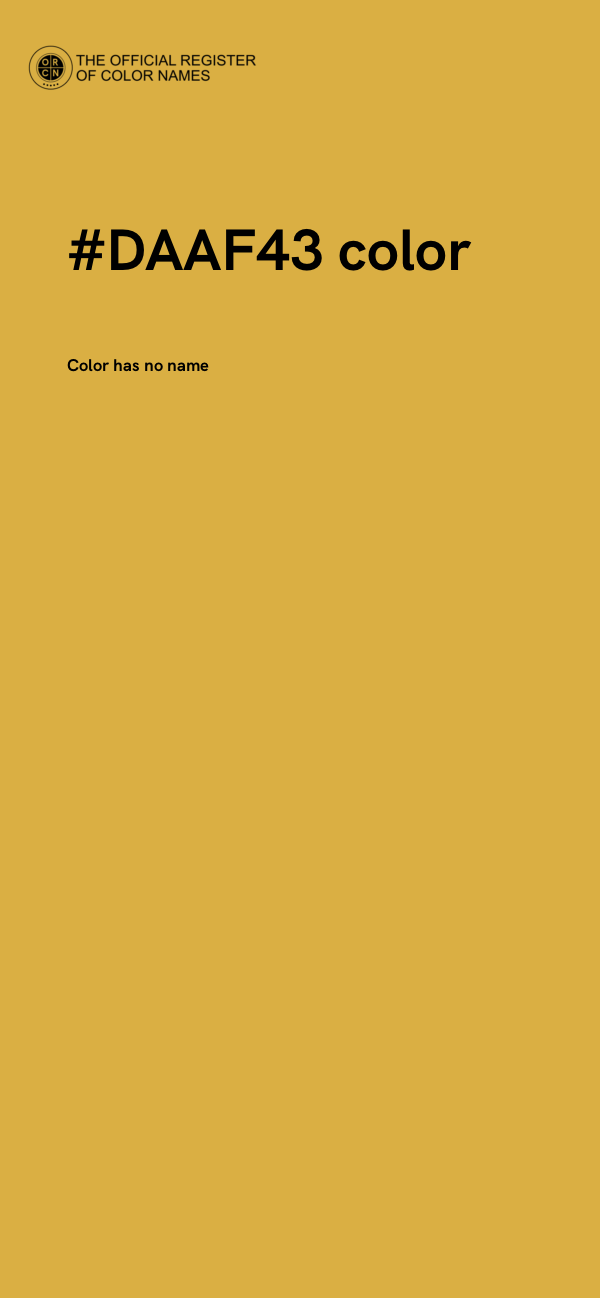 #DAAF43 color image