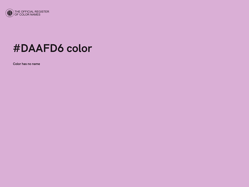 #DAAFD6 color image
