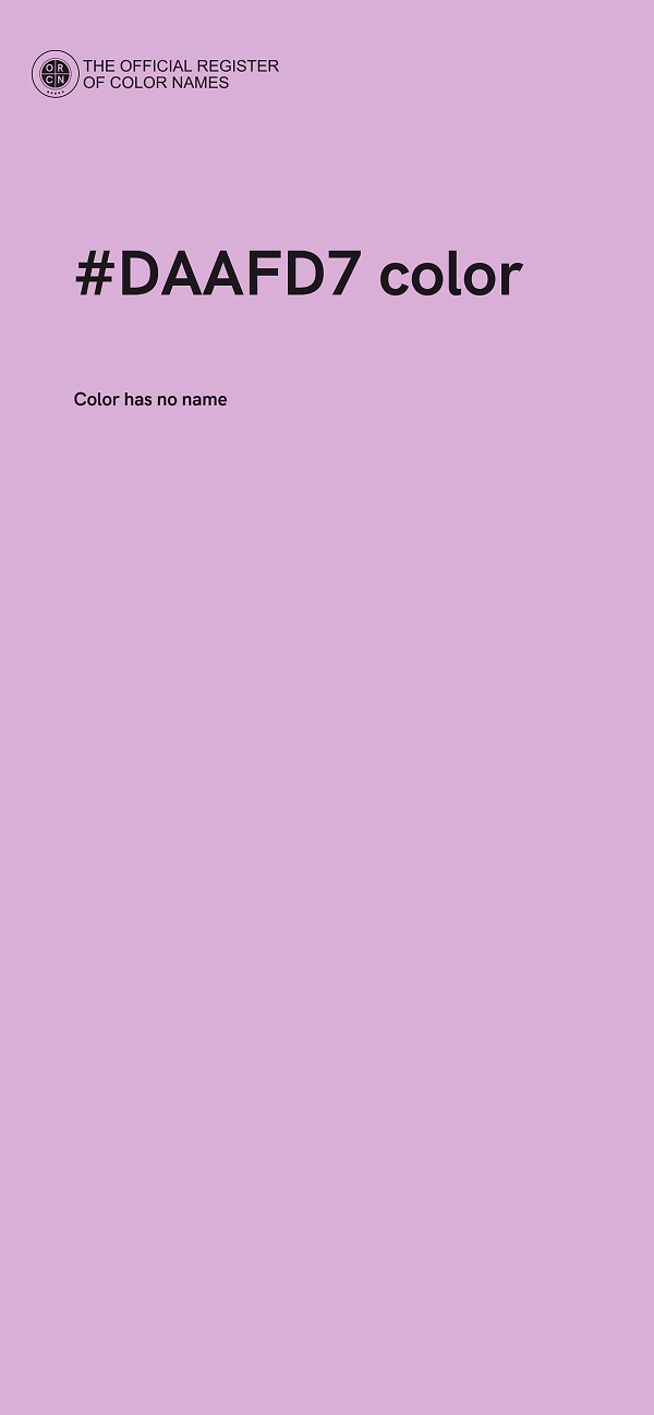 #DAAFD7 color image